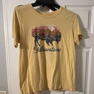 Time and Tru Yellowstone graphic tee
